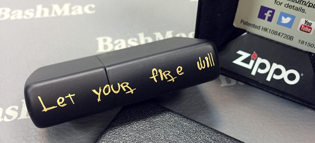 Гравировка на Zippo